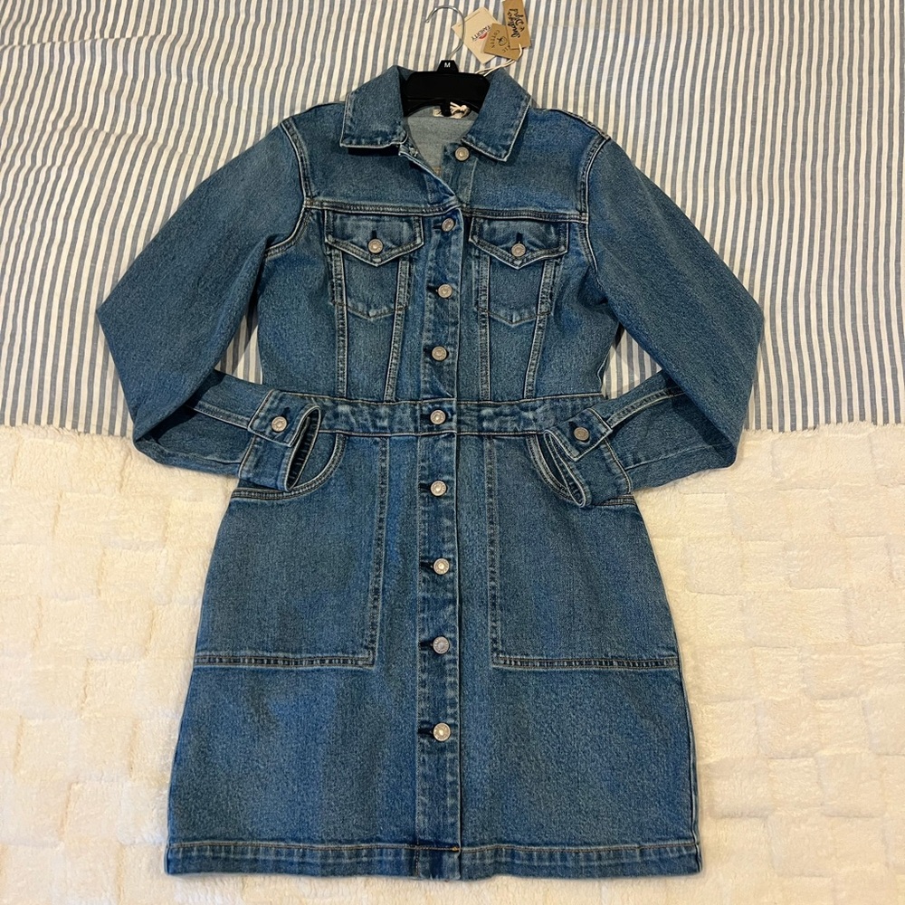Faherty Denim Mini Dress